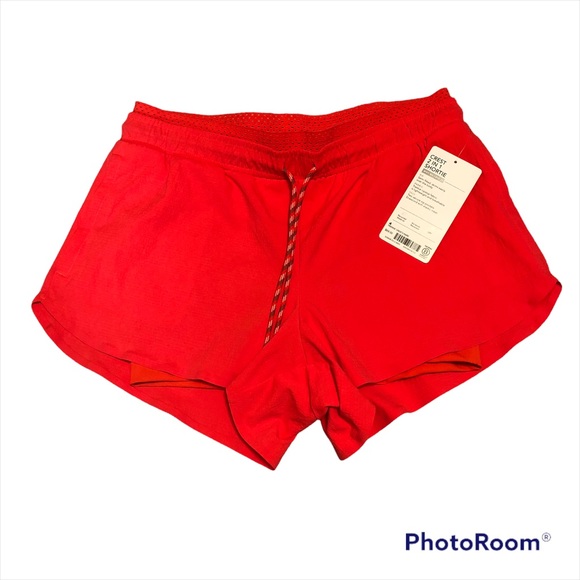 Athleta Pants - Athleta 2 in 1 Shortie Shorts Neon Orange 4